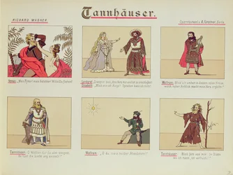 Six scenes relating to the opera 